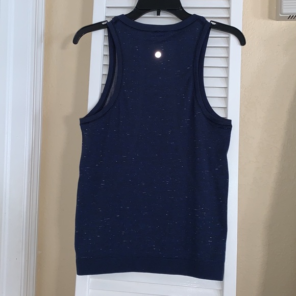 Lululemon Swiftly Relaxed Tank Cosmic Shift Hyper Blue / Black Size 4 - Picture 9 of 14